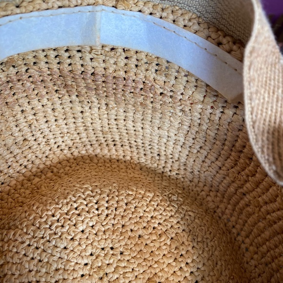Scala Collezione Vintage Raffia Straw Sun Beach Vacation Resort Hat - Picture 15 of 16